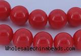 CGL842 10PCS 16 inches 4mm round heated glass pearl beads wholesale