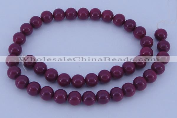 CGL880 10PCS 16 inches 8mm round heated glass pearl beads wholesale