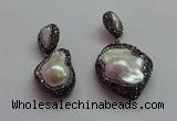 CGP1505 22*50mm - 33*60mm nuggets pearl pendants wholesale