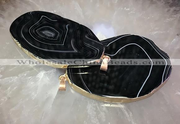 CGP2018 30*50mm - 50*80mm freeform agate slab pendants wholesale