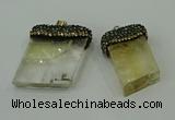 CGP217 20*30mm - 25*40mm freeform citrine gemstone pendants