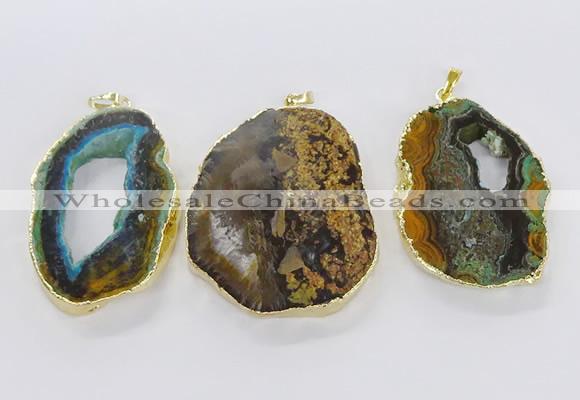 CGP3012 35*45mm - 40*50mm freeform opal gemstone pendants