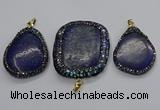 CGP3147 35*45mm - 45*60mm freeform lapis lazuli pendants