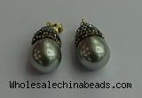 CGP325 15*25mm - 15*30mm teardrop pearl shell pendants wholesale