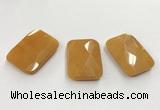 CGP3606 32*45mm faceted rectangle candy jade pendants wholesale