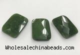 CGP3607 32*45mm faceted rectangle candy jade pendants wholesale