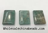 CGP3615 30*45mm rectangle amazonite gemstone pendants wholesale