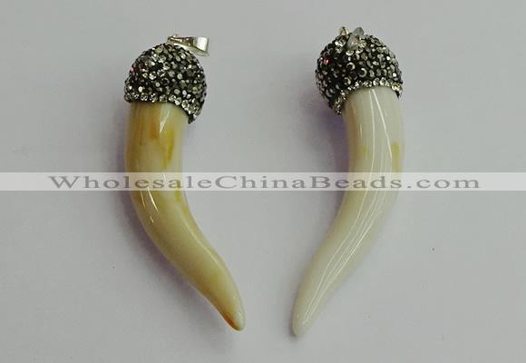 CGP389 10*50mm - 12*60mm horn bone pendants wholesale