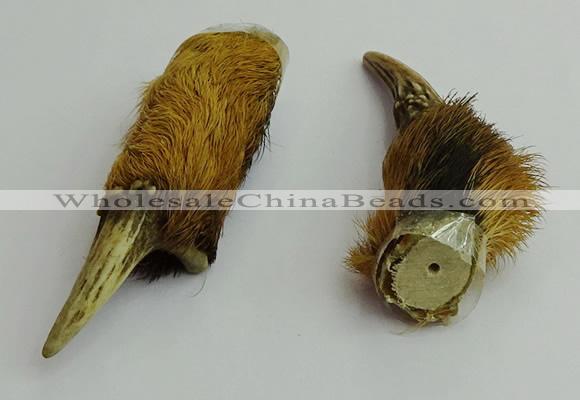 CGP543 12*65mm - 15*70mm deer-horn pendants wholesale