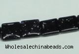 CGS127 15.5 inches 12*12mm square blue goldstone beads wholesale