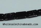 CGS129 15.5 inches 10*14mm rectangle blue goldstone beads wholesale