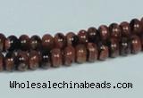 CGS206 15.5 inches 4*6mm rondelle blue & brown goldstone beads wholesale