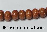 CGS64 15.5 inches 6*10mm rondelle goldstone beads wholesale