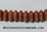 CGS68 15.5 inches 5*10mm roundel goldstone beads wholesale