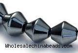 CHE06 14.5 inches 8*8mm bicone shape hematite beads Wholesale