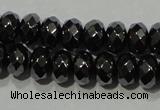 CHE103 15.5 inches 4*6mm faceted rondelle hematite beads wholesale