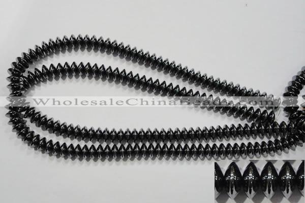 CHE109 15.5 inches 6*10mm rondelle hematite beads wholesale