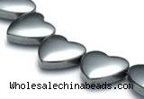 CHE12 15 inches 12mm heart shape hematite beads Wholesale