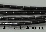 CHE120 15.5 inches 2*4mm tube hematite beads wholesale