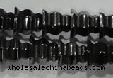 CHE241 15.5 inches 8*8mm tower hematite beads wholesale