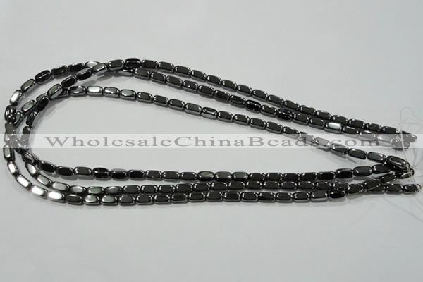 CHE248 15.5 inches 4*8mm cuboid hematite beads wholesale