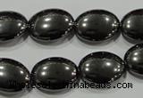 CHE279 15.5 inches 13*18mm oval hematite beads wholesale