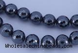 CHE33 16 inches 6mm faceted round hematite beads Wholesale