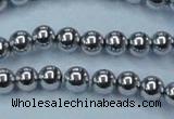 CHE426 15.5 inches 10mm round plated hematite beads wholesale