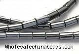 CHE59 15.5 inches 2*4mm column shape hematite beads Wholesale