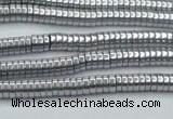 CHE640 15.5 inches 1*2mm tyre plated hematite beads wholesale