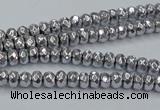 CHE732 15.5 inches 2*4mm faceted rondelle plated hematite beads