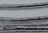 CHE748 15.5 inches 3*5mm tube plated hematite beads wholesale