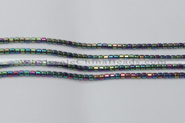 CHE780 15.5 inches 2*2mm drum plated hematite beads wholesale