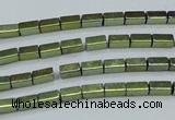 CHE957 15.5 inches 2*4mm cuboid plated hematite beads wholesale