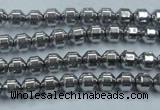 CHE972 15.5 inches 4*4mm plated hematite beads wholesale