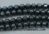 CHE976 15.5 inches 4*4mm plated hematite beads wholesale