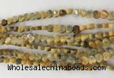 CHG101 15.5 inches 6mm flat heart crazy lace agate gemstone beads wholesale