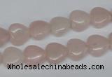 CHG25 15.5 inches 10*10mm heart rose quartz beads wholesale