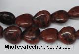 CHG36 15.5 inches 12*12mm heart mahogany obsidian beads wholesale