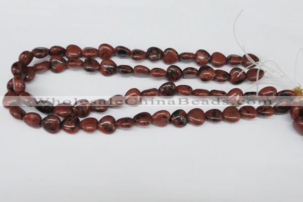 CHG36 15.5 inches 12*12mm heart mahogany obsidian beads wholesale