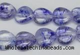 CHG44 15.5 inches 14*14mm heart dyed crystal beads wholesale