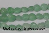 CHG90 15.5 inches 8*8mm faceted heart amazonite beads wholesale