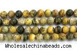 CHJ123 15.5 inches 12mm round honeybee jasper gemstone beads