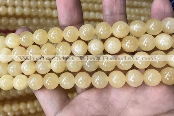 CHJ16 15.5 inches 14mm round honey jade beads wholesale