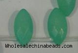 CHM18 15.5 inches 6*12mm faceted marquise green hemimorphite beads