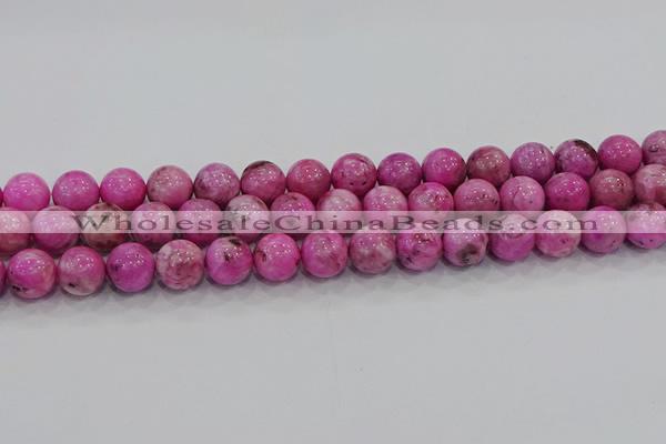 CHM224 15.5 inches 12mm round dyed hemimorphite beads wholesale