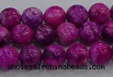 CHM230 15.5 inches 8mm round dyed hemimorphite beads wholesale