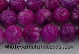 CHM231 15.5 inches 10mm round dyed hemimorphite beads wholesale