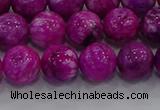 CHM232 15.5 inches 12mm round dyed hemimorphite beads wholesale