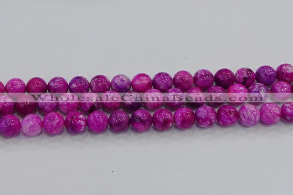 CHM233 15.5 inches 14mm round dyed hemimorphite beads wholesale